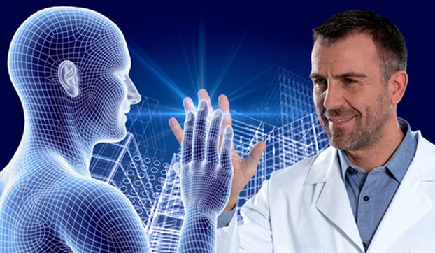 GE Blueprint - médecin avec un avatar